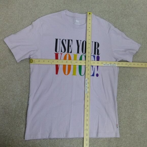 NWOT Levi's Use Your Voice Pride Lavender Short Sleeve Shirt - Picture 6 of 8
